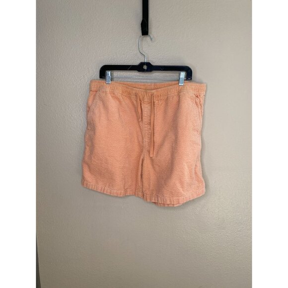 Katin Mens XL Peach Waffle Knit Casual Drawstring Shorts 100% Cotton Mens - Picture 1 of 8